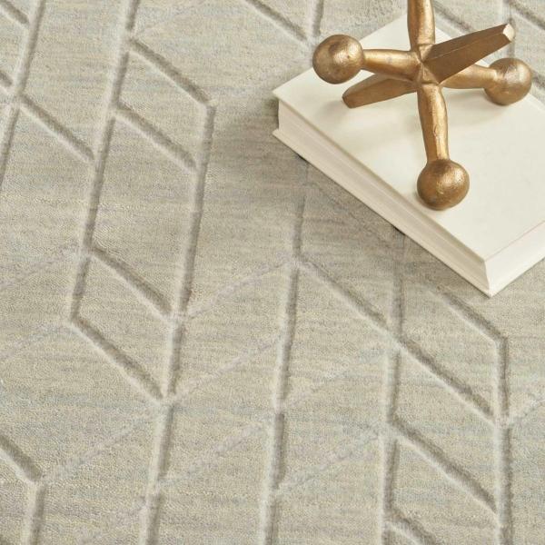 Nourison Alessia Handmade Wool Sage Rug ALE01 Home