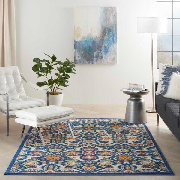 Nourison Allur Boho Navy Rug ALR03 Home
