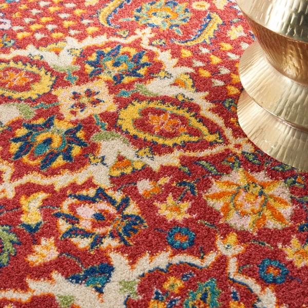 Nourison Allur Boho Red Rug ALR03 Home