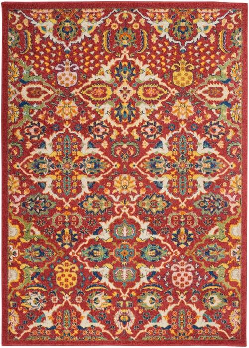 Nourison Allur Boho Red Rug ALR03 Home