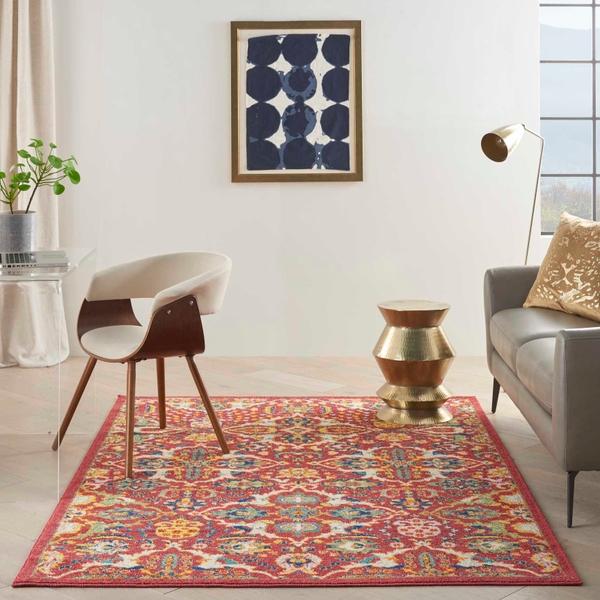 Nourison Allur Boho Red Rug ALR03 Home