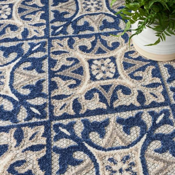 Nourison Aloha Blue Outdoor Rug ALH34 Home