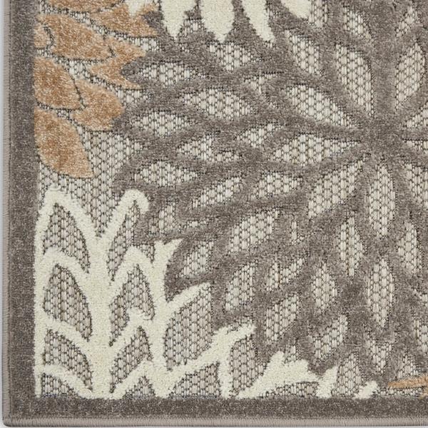 nourison Aloha Floral Beige Outdoor Rug ALH05 Home
