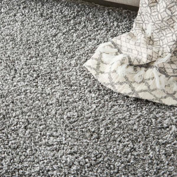 Nourison Ashland Plush Shag Grey Rug ASL01 Home