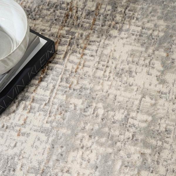 Nourison Calvin Klein Rush Abstract Grey Rug CK959