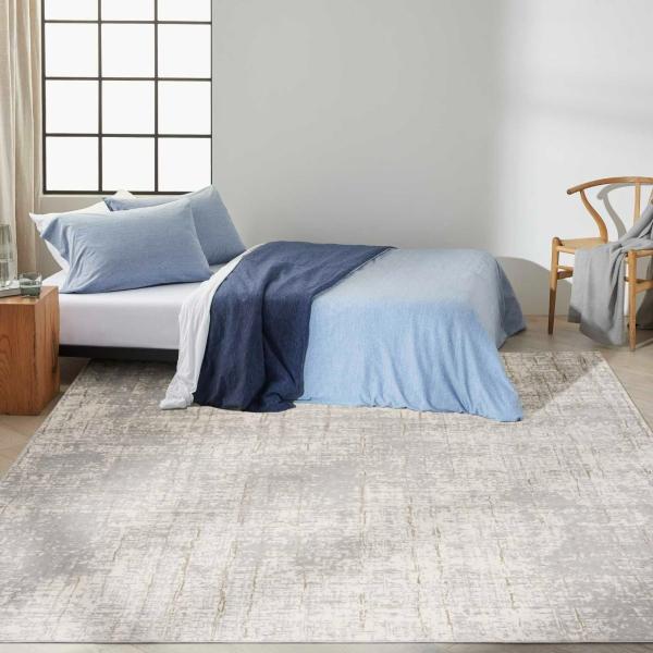 nourison Calvin Klein Rush Abstract Grey Rug CK959