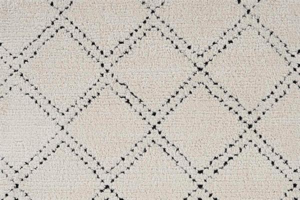 nourison CASABLANCA CASA DIAMOND CSDMD IVORY/EBONY