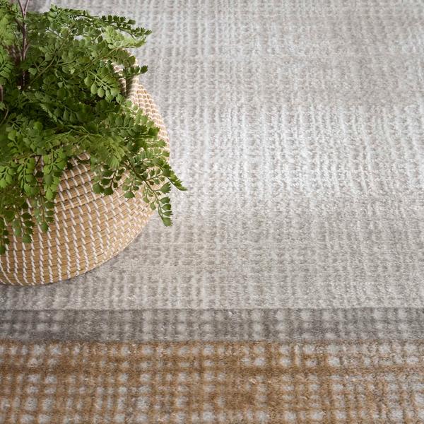 Nourison Dekor Grey Indoor Only Abstract Rug DEK06