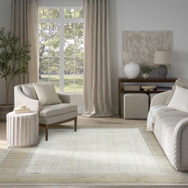 nourison Dekor Grey Indoor only Abstract Rug DEK06