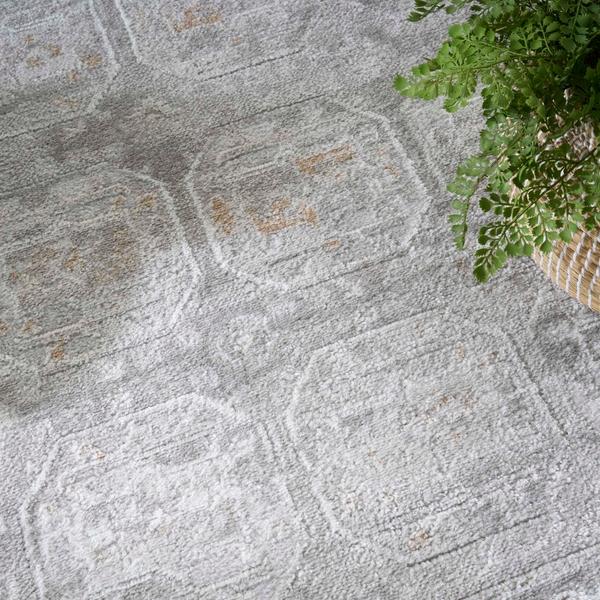 Nourison Dekor Grey Indoor Only Moroccan Rug DEK01