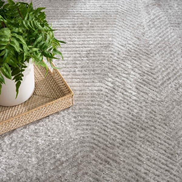 Nourison Dekor Grey Indoor Only Persian Rug DEK04