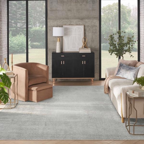 nourison Dekor Grey Indoor only Persian Rug DEK04