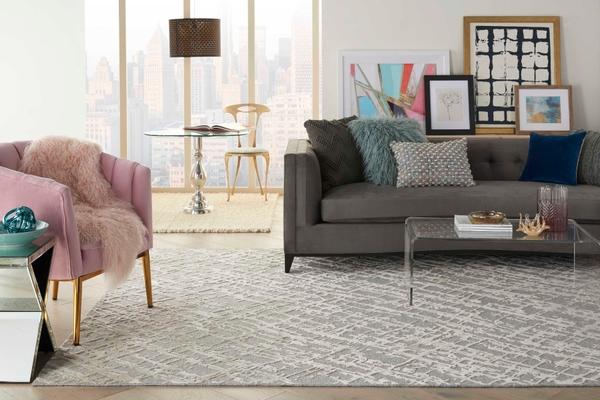 Nourison Divine Abstract Beige/Grey Rug DIV10 Home