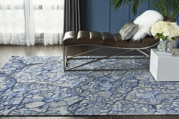 Nourison Divine Abstract Blue Rug DIV02 Home