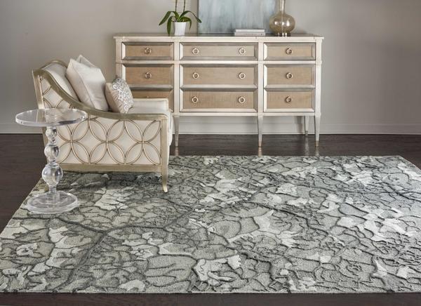 Nourison Divine Abstract Grey Rug DIV01 Home