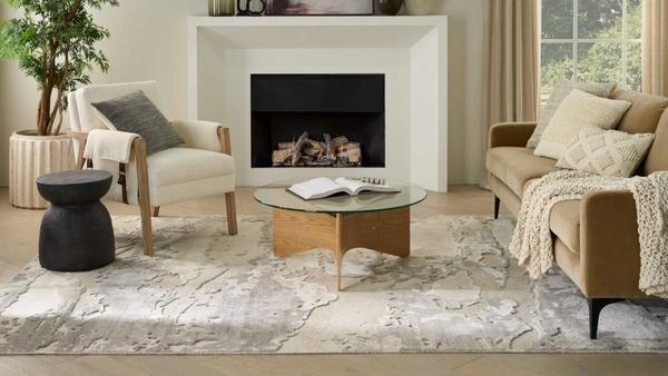 Nourison Divine Abstract Grey Rug DIV05 Home