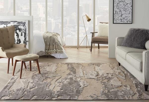 Nourison Divine Abstract Grey Rug DIV05 Home