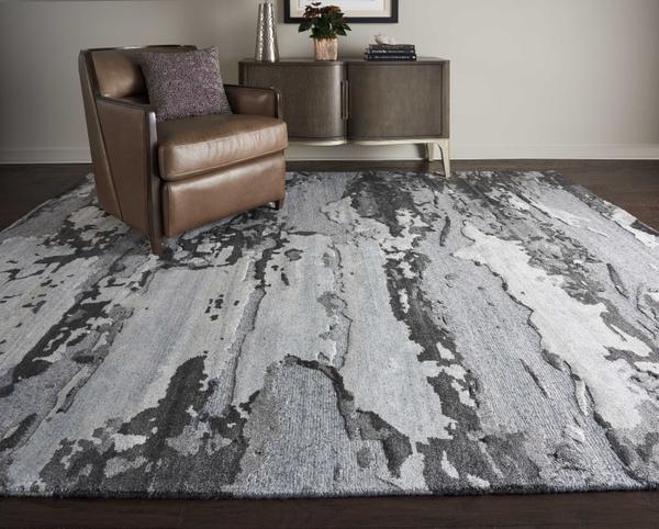 Nourison Divine Abstract Grey Rug DIV07 Home