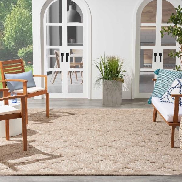 Nourison Nourison Easy Care NES01 Natural Beige Rug