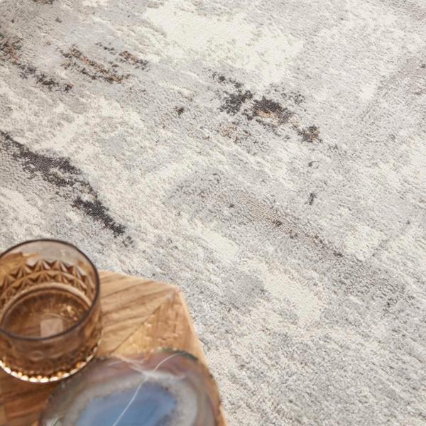 Nourison Elation Abstract Tan/Grey Rug ETN06 Home