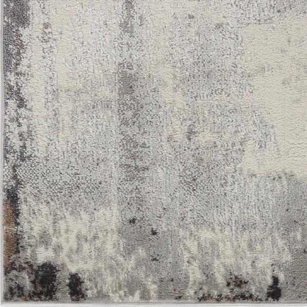 nourison Elation Abstract Tan/Grey Rug ETN06 Home