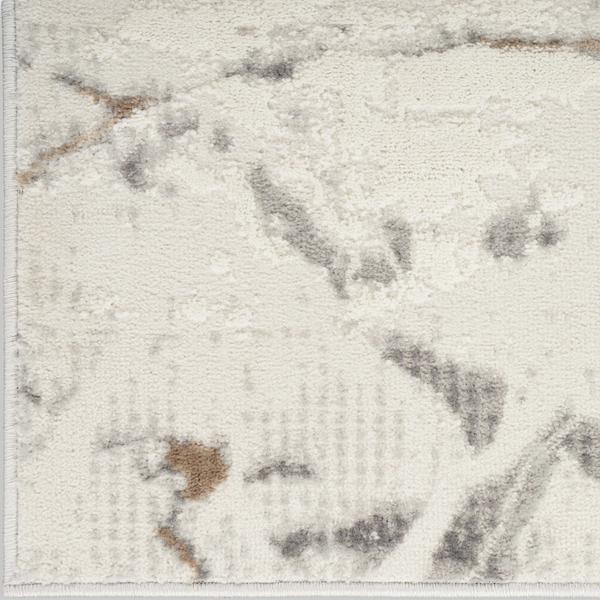 nourison Elation Modern Marble Grey Rug ETN13 Home