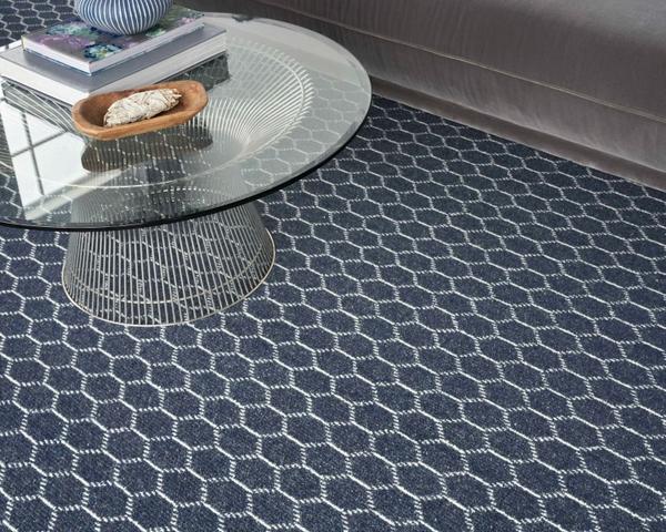 nourison ELEMENTS OASIS OASI NAVY IVORY