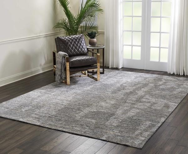 Nourison Ellora Abstract Slate Blue Rug ELL03 Home