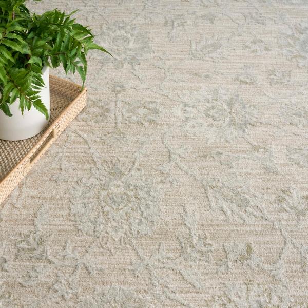 Nourison Envy Cream Indoor Only Persian Rug EVV03