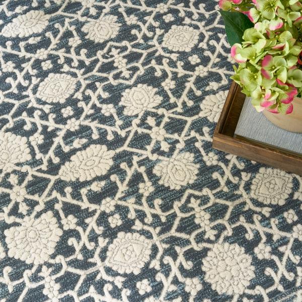 Nourison Grace Blue Indoor Only Persian Rug GCE01