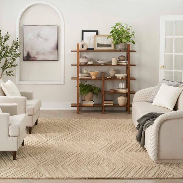 nourison Graceful Taupe Indoor only Rug GRU03 Home