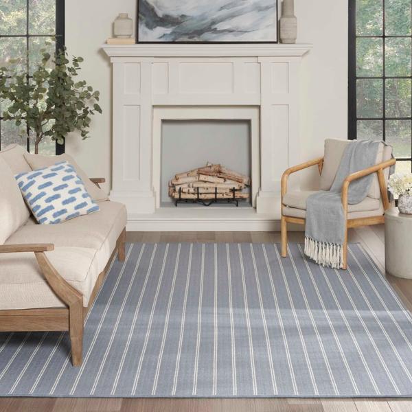 Nourison GREENWICH STRIPE GRNST DENIM