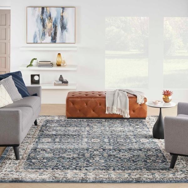 Nourison Nourison Home American Manor AMR01 Blue/Ivory Area Rug