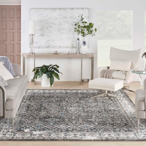 Nourison Nourison Home American Manor AMR01 Grey/Ivory Area Rug