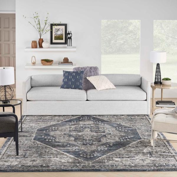 Nourison Nourison Home American Manor AMR02 Blue Area Rug