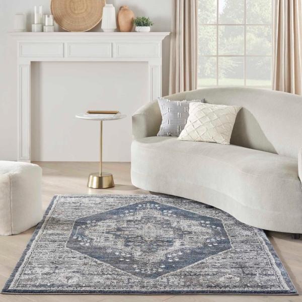 nourison Nourison Home American Manor AMR02 Blue Area Rug