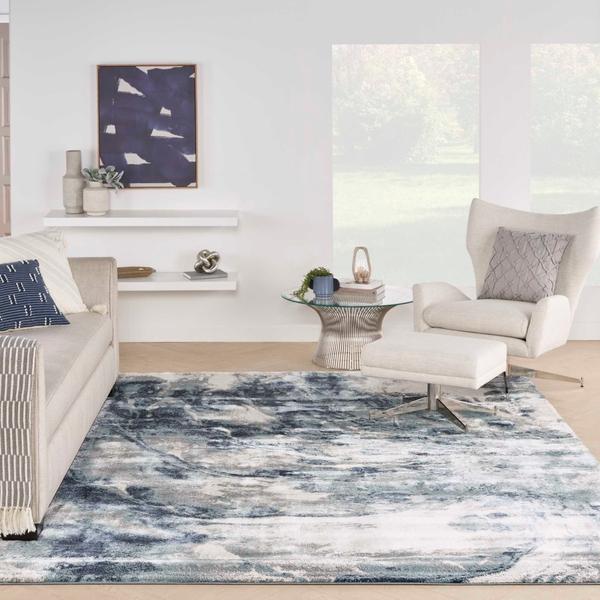 Nourison Nourison Home American Manor AMR03 Blue/Ivory Area Rug