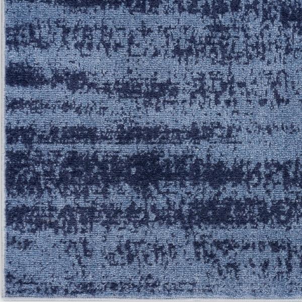 nourison Nourison Home Essentials Abstract Outdoor Denim Blue Rug NRE03 Home