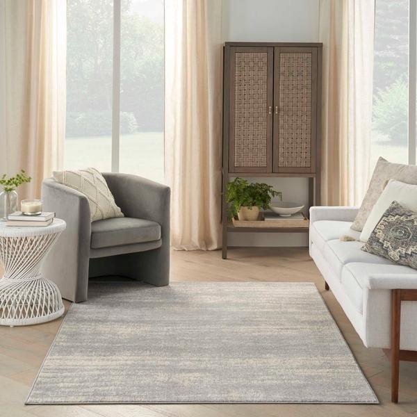 Nourison Nourison Home Essentials Abstract Outdoor Grey Rug NRE03 Home