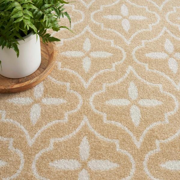 Nourison Nourison Home Essentials Beige Ivory Indoor/Outdoor Moroccan Rug NRE04 Home