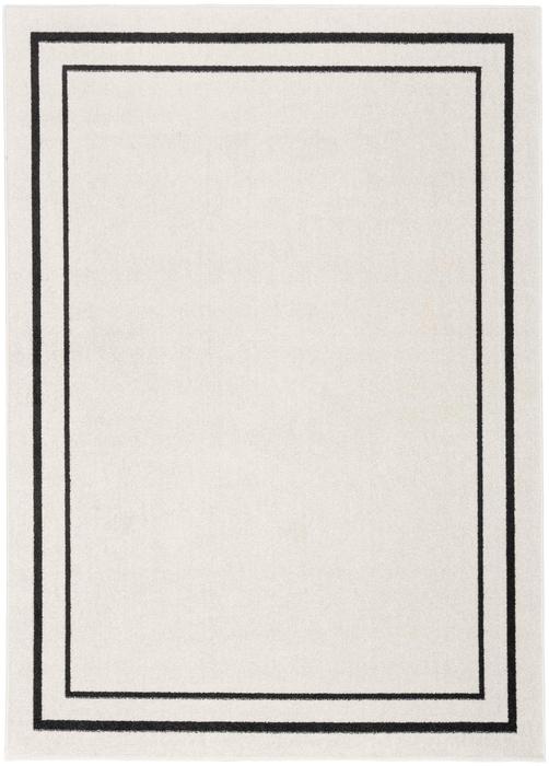 Nourison Nourison Home Essentials Bordered Outdoor Ivory/Black Rug NRE02 Home