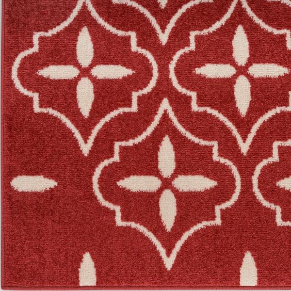 nourison Nourison Home Essentials Brick Ivory Indoor/Outdoor Moroccan Rug NRE04 Home