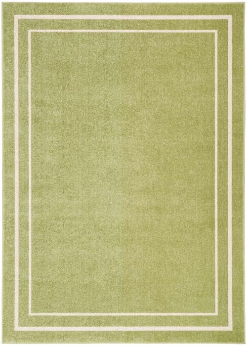 Nourison Nourison Home Essentials Contemporary Bordered Outdoor Green Rug NRE02 Home