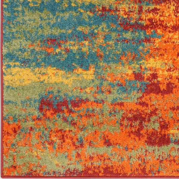 nourison Nourison Home Essentials Flame Indoor/Outdoor Abstract Rug NRE06 Home