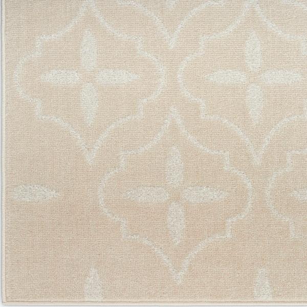 nourison Nourison Home Essentials Ivory Beige Indoor/Outdoor Moroccan Rug NRE04 Home