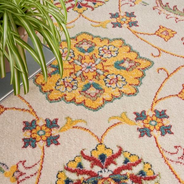 Nourison Nourison Home Essentials Ivory Gold Indoor/Outdoor Persian Rug NRE05 Home