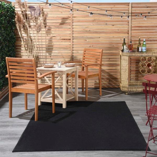 nourison Nourison Home ESSENTIALS NRE01 BLACK AREA RUG