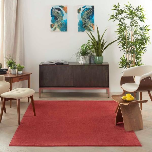 Nourison Nourison Home ESSENTIALS NRE01 BRICK RED AREA RUG