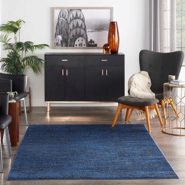 Nourison Nourison Home ESSENTIALS NRE01 MIDNIGHT BLUE AREA RUG