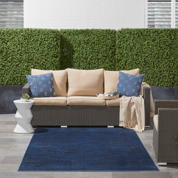 nourison Nourison Home ESSENTIALS NRE01 MIDNIGHT BLUE AREA RUG